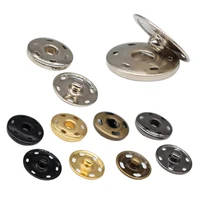 50 Pairs Snap Metal Press Buttons Fastener 7.5/10/15/21/25/30mm Round Button DIY Garment Buckles Needlework Sewing Accessories 1