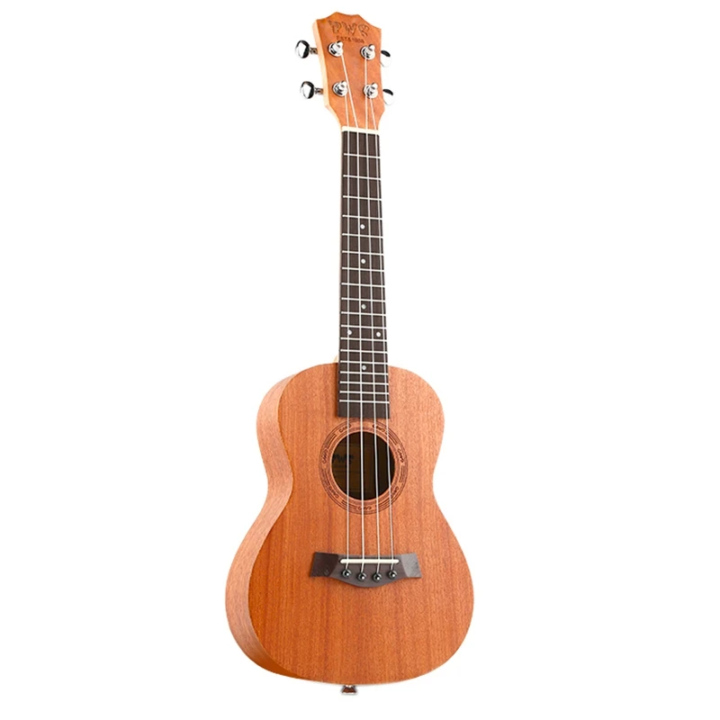 

ABUO-BWS EST & 1988 26 Inch Mahogany Wood 18 Fret Tenor Ukulele Acoustic Cutaway Guitar Mahogany Wood Ukulele Hawaii 4 String Gu