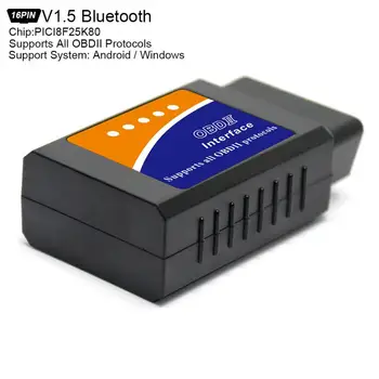 

Mini Bluetooth Scanner Wireless Interface Auto Interface Code Readers Diagnostic Tool OBDII Protocols