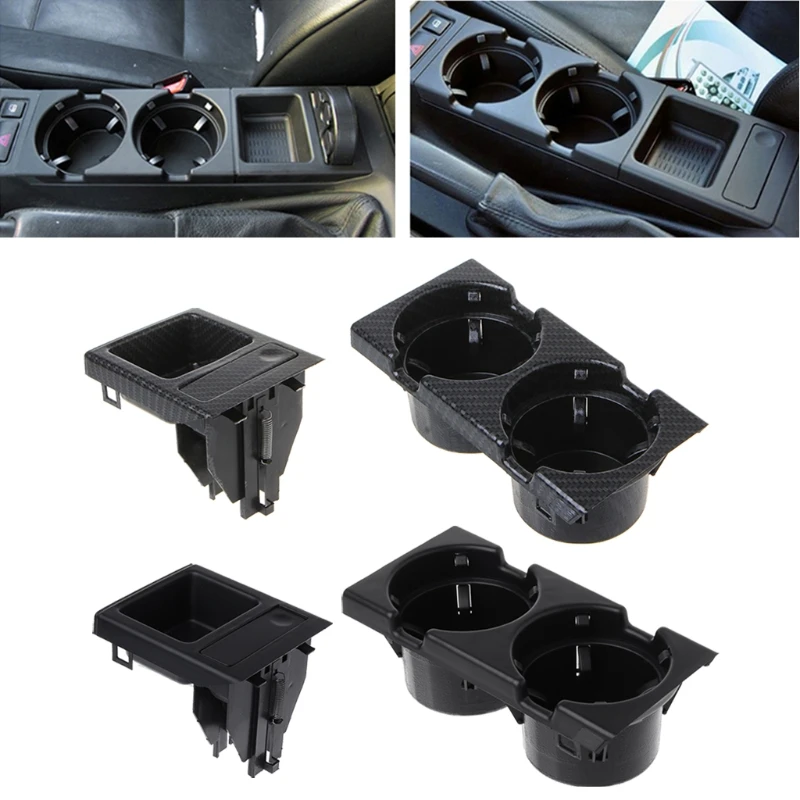Front Center Console Drink Bottle Cup Holders Containers For BMW E46 3Series A6HE