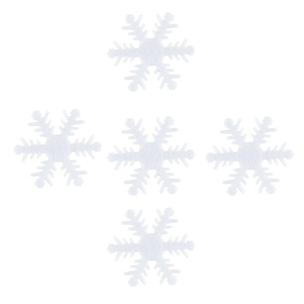 100 шт 4 см Белые снежинки украшения Рождественские снежные хлопья Праздничные Рождественские елочные украшения праздничные вечерние украшения для дома A30917