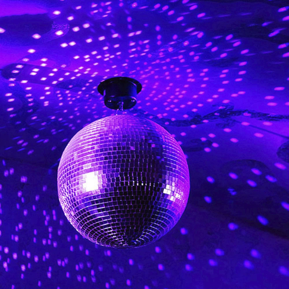 Disco Ball Mirror Ball Stage Light Rotating Glass Reflective Hanging Bar Party Decorations for KTV DJ