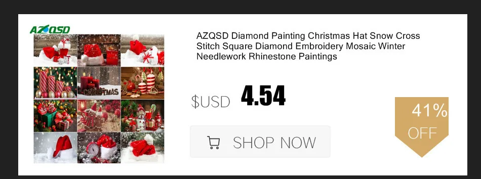 AZQSD 5D DIY Diamond Painting Snowman Full Kit Square Drilling Picture Of Rhinestones Cartoon Diamond Embroidery Home Decortion