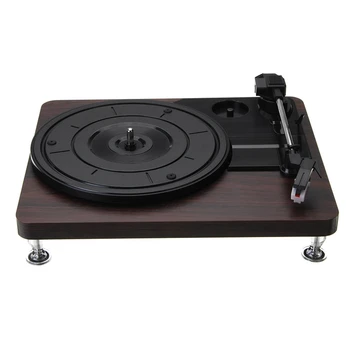 

33Rpm Plastic Record Retro Player Portable Audio Gramophone Turntable Disc Vinyl Audio Rca R/L 3.5Mm Output Out Usb Dc 5V