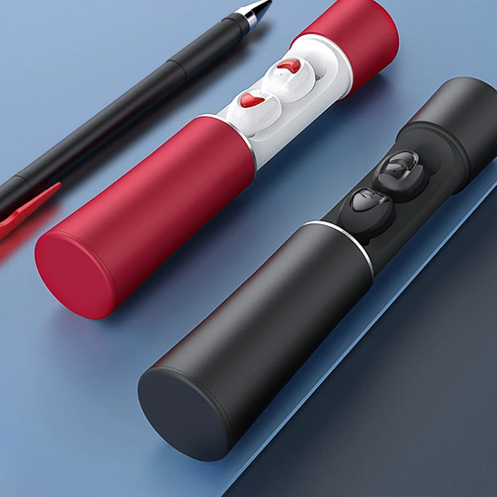 Наушники-вкладыши TWS Мини Bluetooth V5.0 Беспроводной гарнитура hi-fi звук Шум снижение Спорт Bluetooth Беспроводной наушники с зарядный чехол