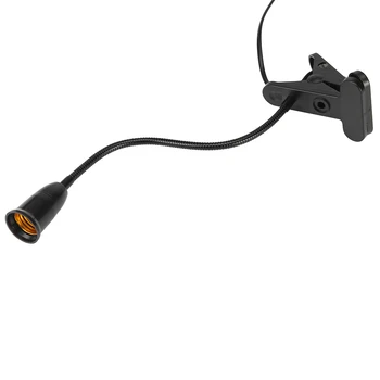 

E27 Lamp Holder for LED Clip Table Lamp 1.7m Wire US/EU Plug Home Hotel Supply LED Socket Holder with Switch Wire