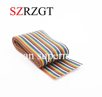 

1M 2M 3M 4M 5M 10M 40pin Dupont Wire Flat Color Rainbow Ribbon Cable Wire 1.17mm