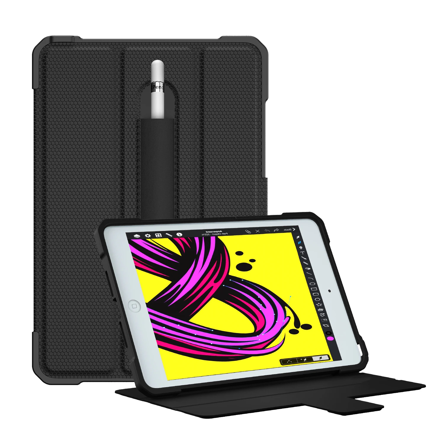 

Armor Shockproof Case For iPad Mini 1 2 3 4 5 7.9 inch 2019 Auto Sleep/Wake Heavy Duty PU Leather+TPU Hard Cover Pencil Holder