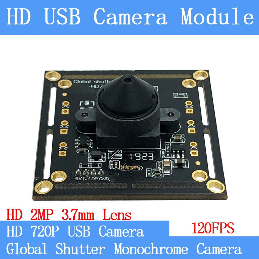 3 7 мм 120FPS MJPEG USB модуль камеры монохромный Глобальный затвор высокая скорость OTG UVC