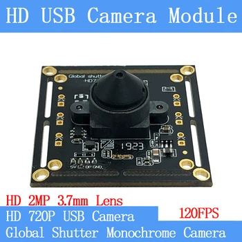 

3.7mm 120FPS MJPEG USB Camera Module Monochrome Global Shutter High Speed OTG UVC Linux 720P USB Mini cctv Surveillance camera