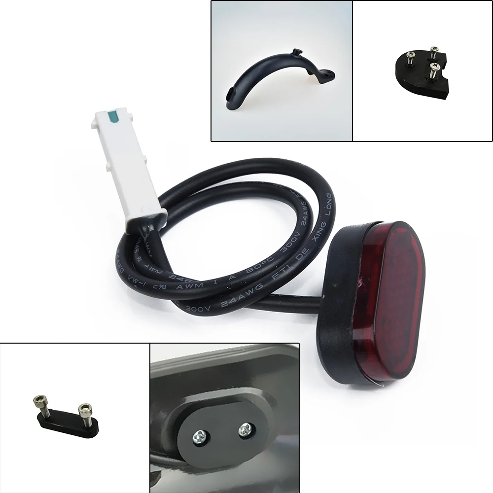 

Scooter Back Mud Guard +Rear Light+Spacers For Xiaomi M365 10inch Wheel Upgrade
