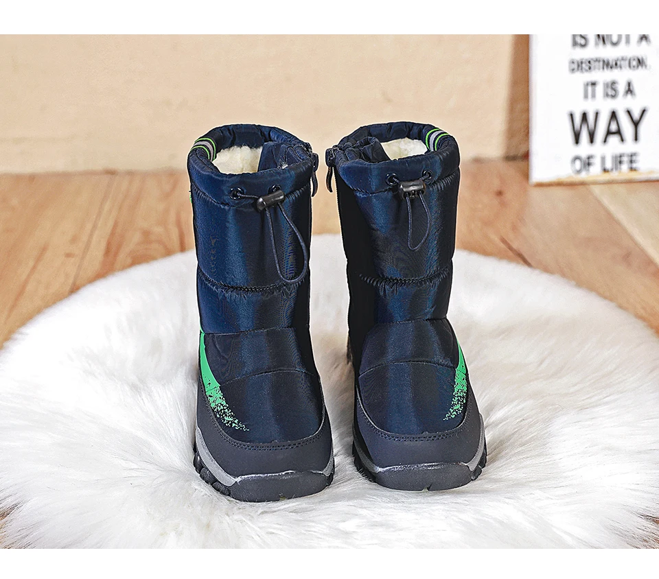 MMnun/зимние сапоги для мальчиков, детские сапоги 2019 г. Зимняя детская обувь, обувь для больших мальчиков, Размер 27-37 ML9664