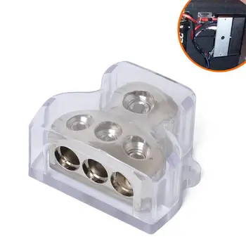 

Power Cable Distribution Block Car Auto Audio Amplifier Vehicle 1 In 3 Ways Out with Plastic Protective Shell Cars, Boats, RV's