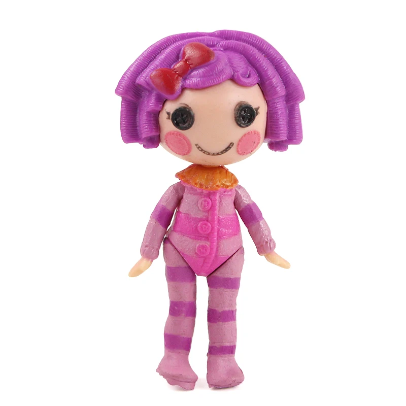 8 шт./компл. мини Lalaloopsy фигурки из ПВХ, куклы игрушка объемная пуговица глаза игрушки для девочек