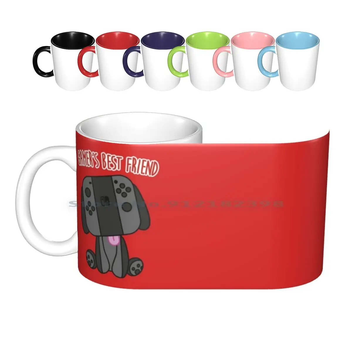 Tazze In Ceramica Best Friend Del Giocatore Tazze Da Caffè Tazza Da Tè Al Latte Interruttore Dog Friend Pet Best Friend Pets Switch Wii Wiiu Bros