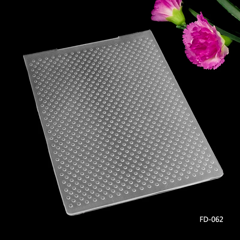 Circle Design Scrapbooking Plastic Embossing Folder