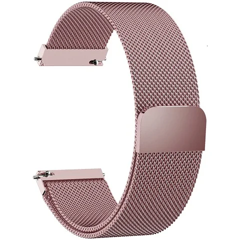 Samsung Gear S3 Frontier/Classic 22mm/S2 20mm Band Strap Galaxy Watch 46mm 42mm Stainless Steel Loop Milanese Belt Accessories - Цвет ремешка: Rose pink