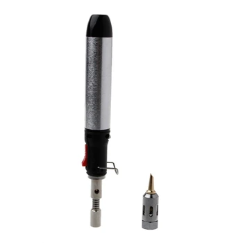 

Adjustable Thermostat Flame Butane Gas Soldering Iron 12ml Pen Welding Torch N1HF