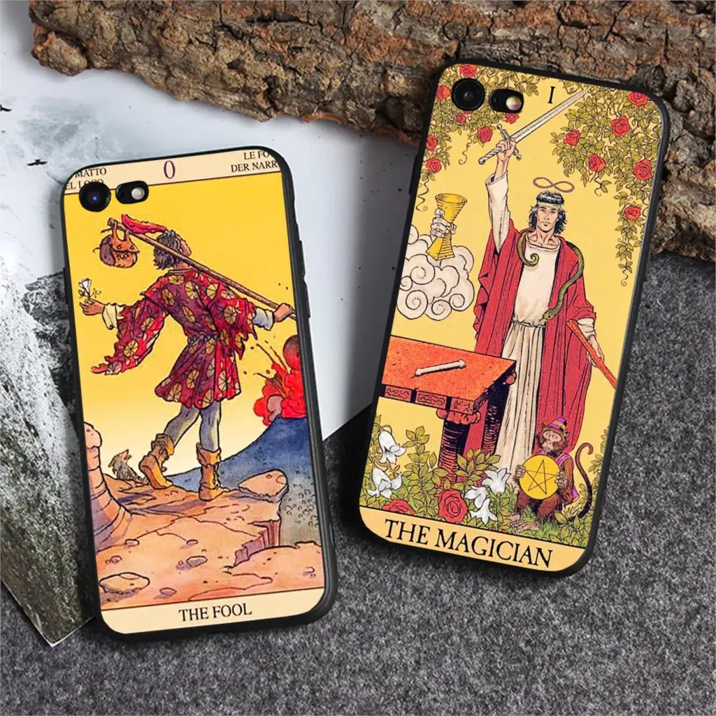 Чехол для телефона fourl Tarot силиконовый черный чехол iphone 11Pro MAX 6 6s 7 8plus 5s X XS XR