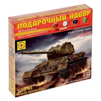 

Assembly model " Soviet t-34-85 tank»