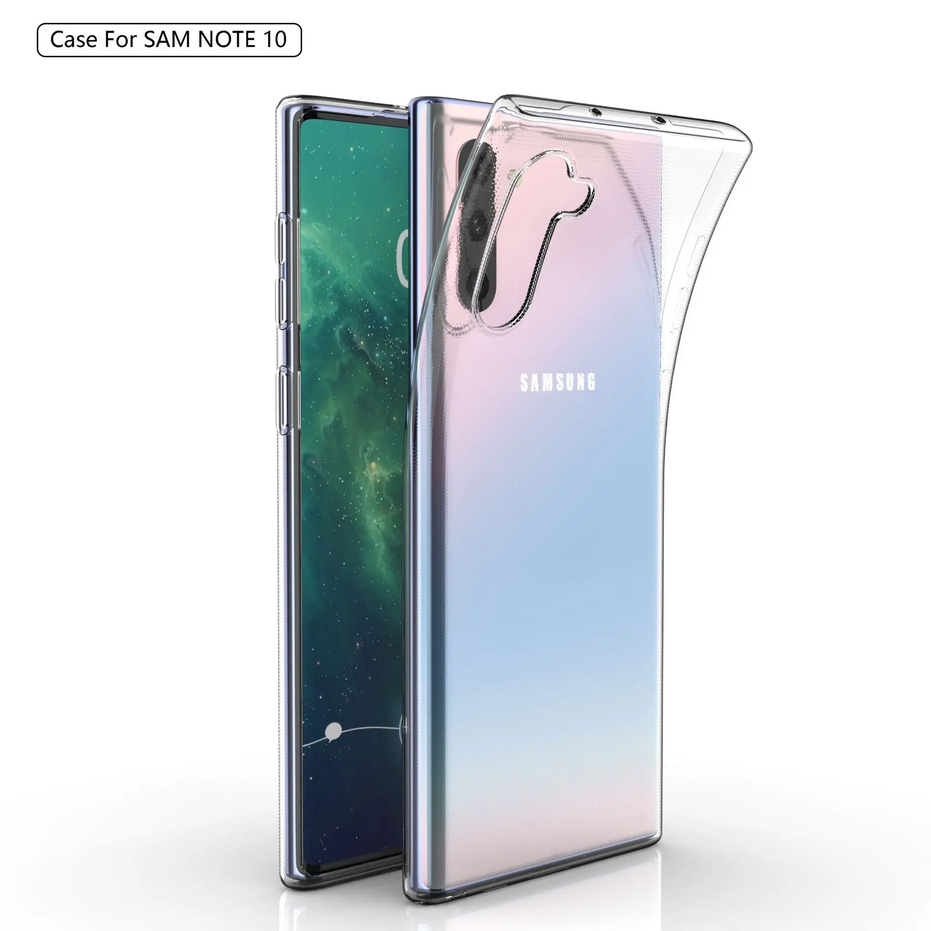 Ultra-thin Clear Soft TPU Case For Samsung S10 Lite S9 S8 Plus Note 10 9 8 M10 20 Silicone Shockproof Protect Phone Cover Fundas | Мобильные