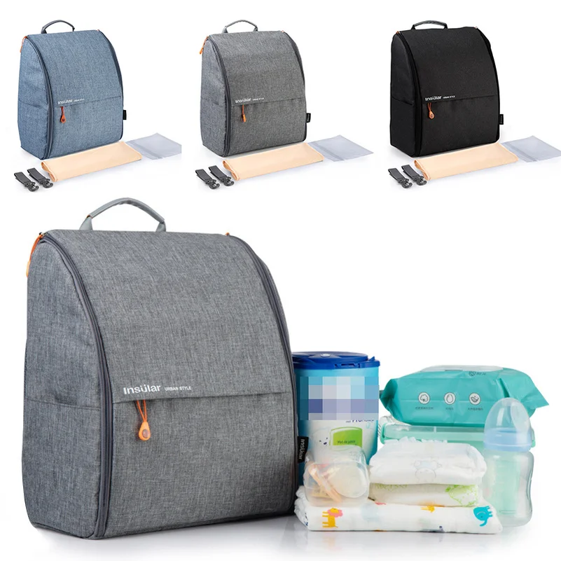 

Fashion Mommy Diaper Bags Mother Large Capacity Travel Nappy Backpacks Simple Style Convenient Baby Nursing Portable Bags