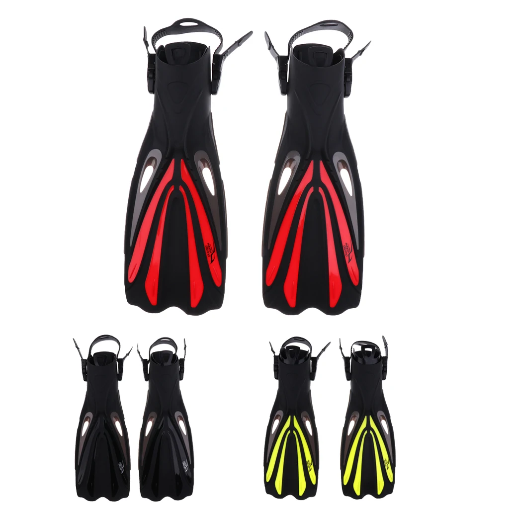 Unisex Adult Long Fins Flippers - Scuba Dive Diving Snorkeling Snorkel Swimming Swim Pool