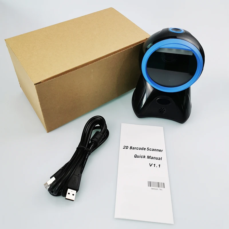 Настольный USB Всенаправленный сканер штрихкодов 1d 2d qr считыватель кодов
