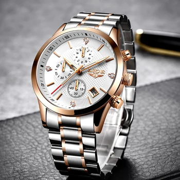 

2020 LIGE Business Mens Watches Top Brand Luxury Sport Clock Automatic Date Quartz Watch Mens Waterproof Watch Relogio Masculino
