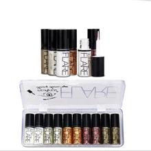 1 шт Портативные 5 цветов Металлические Блестящие дымчатые глаза тени для век водонепроницаемые блестящие жидкие подводки для глаз макияж тени для век