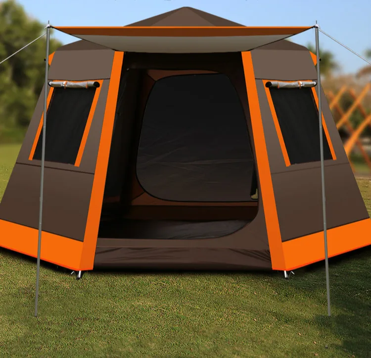 Уличная палатка Baraza De Acampamento Carpas De Camping шестисторонняя дверь окно дышащий Противомоскитный 5 до 8 человек рыбалка Namiot