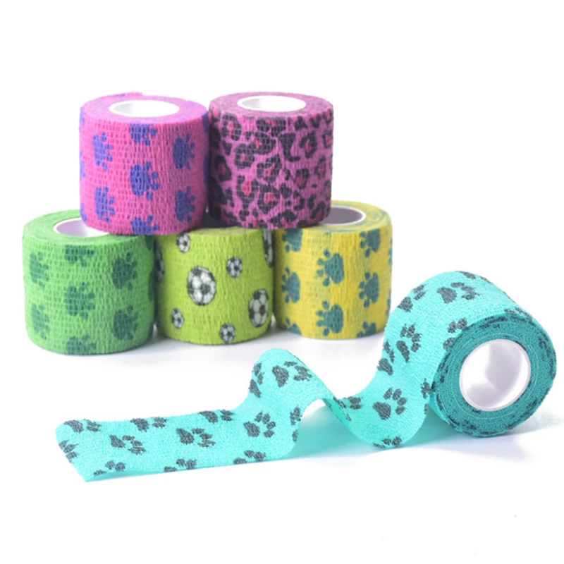 Non-woven Fabrics Self Adhesive Bandage Sports Protection Elastic Medical First Aid Kits Muscles Care Wrist Wrap | Безопасность и