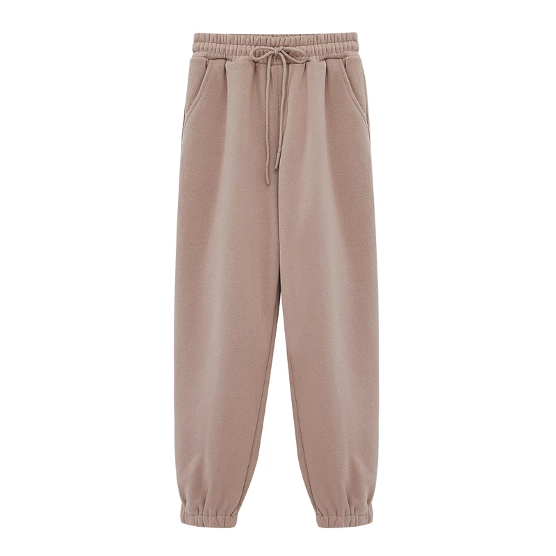 toppies womens fleece pants high waist joggers pants leisure trousers korean style sweatpants causal streetwear