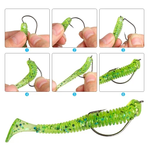 Фото ESFISHING Swing Impact 100 мм кольцо Shad Jigging искусственные мягкие приманки воблер для щуки окуня рыболовные приманки №3
