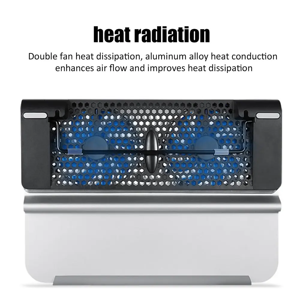 Дизайн подчеркивает Пескоструйный алюминиевый сплав Abs радиатор для ноутбука кронштейн из алюминиевого сплава 17,3 дюймов настольная