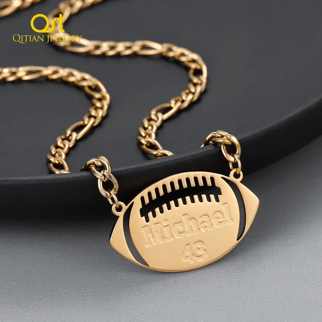 Football Jersey Pendant | Custom Necklace | # 2219 | DMD Collection