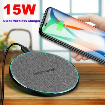 Fdgao 15 ワットクイックチーワイヤレス充電器iphone 11 xs最大/xr/x/8 huawei社Mate30 プロ/サムスンS9 S10 S20 高速ワイヤレス充電器パッド