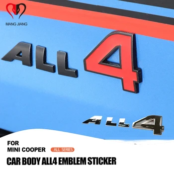 

Auto Outdoor Car Body All4 Emblem Sticker Metal Zinc Alloy Car Emblem For MINI COOPER Countryman Paceman F60 R60 Car-styling