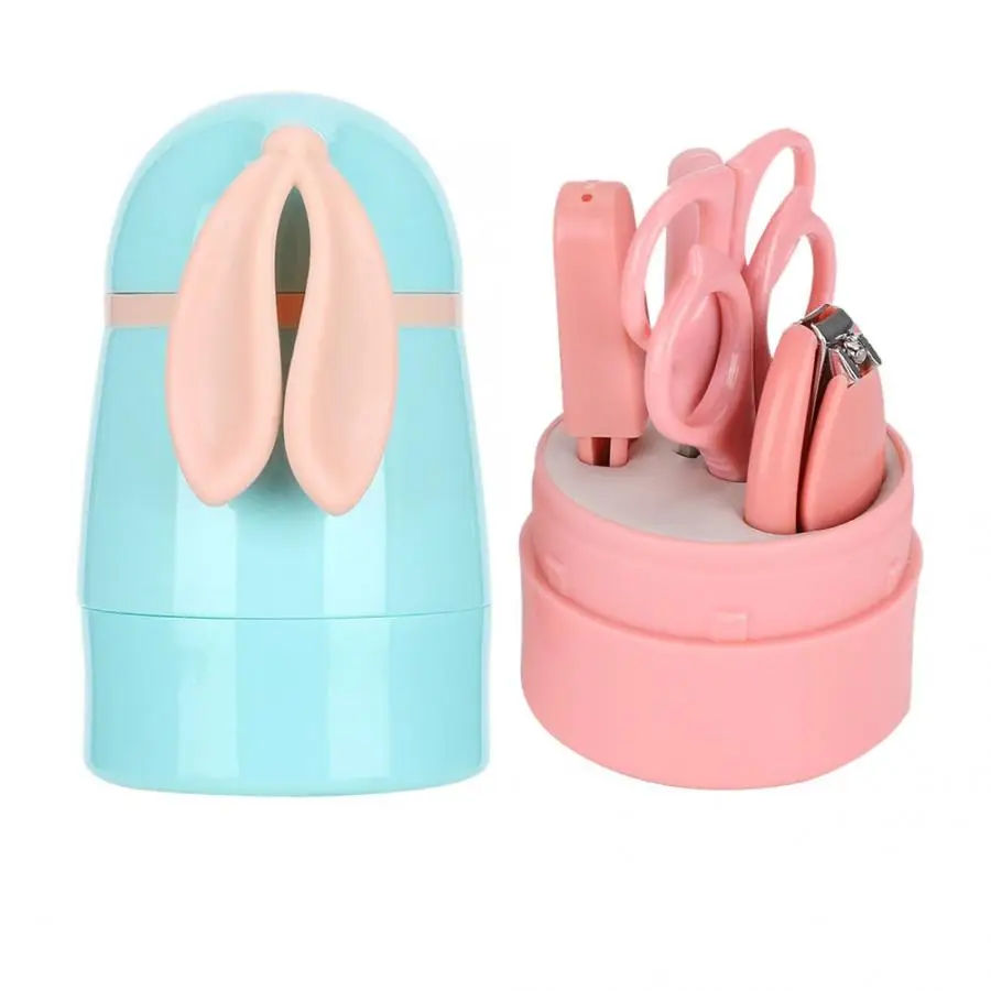 Baby Nail Clipper Scissor Tweezer Manicure Set Newborn Hair Nail Care Kit Manicure Set Nail File Tweezer kit
