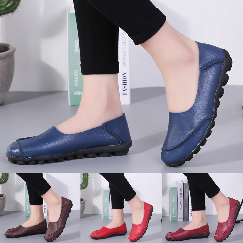

Women's Large Size Solid Color Soft Bottom Comfortable Shoes Retro Nurse Shoes Maternity shoes Comfortable and secure fit shoes