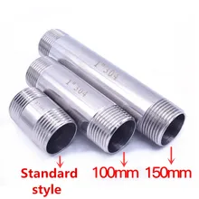 Water connection 1/8 1/4 3/8 1/2 3/4 1 1-1/4 1-1/2 Male X Male Threaded Pipe Fittings Stainless Steel SS304 frb0030 1