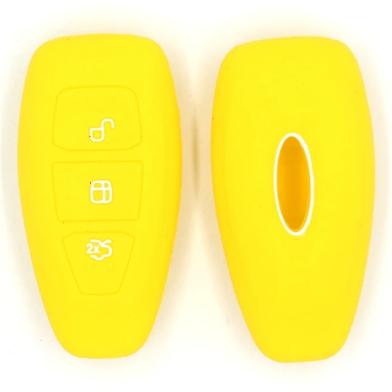Portachiavi In Silicone 4Pc Per Ford Focus Edge Fusion Flex F150 F250 F350 F450 Taurus Mustang C-Max Expedition Car Key Cover Case