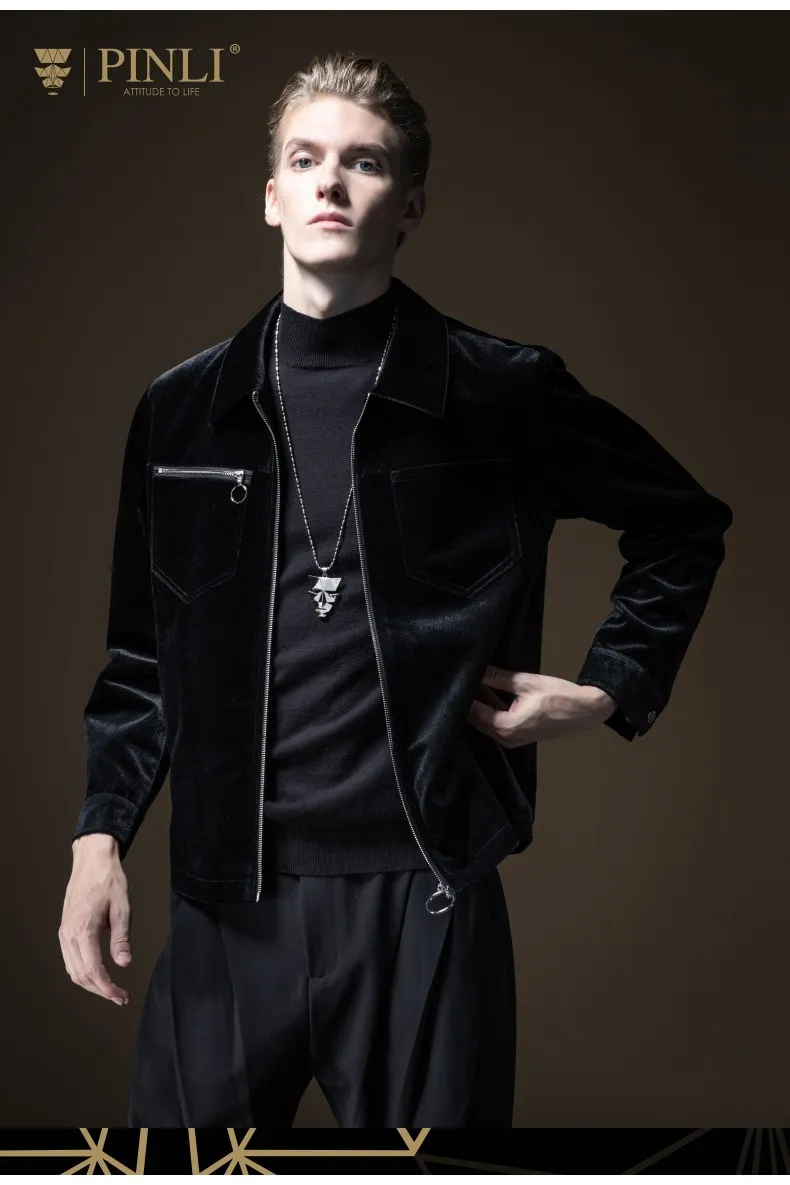 Мужская куртка-бомбер Casaco Masculino Pinli standard No Slim Осень, новая мужская куртка с отложным воротником, топ B193204062