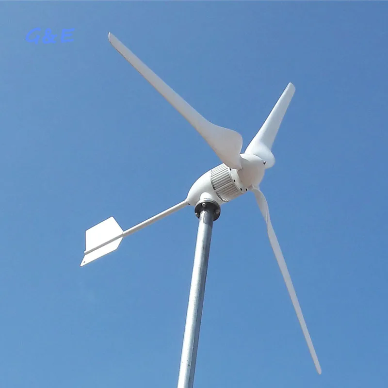 Easy Installation 3 blades AC Three phase wind turbine 800w 24v 48v wind energy generator