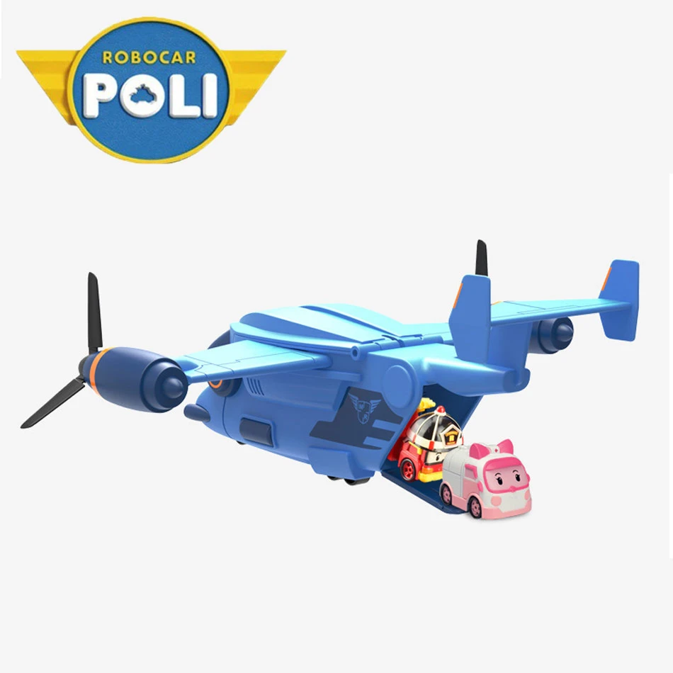 Новые стили детских игрушек Robocar Poli самолет деформация робот Amber Roy Car игрушки