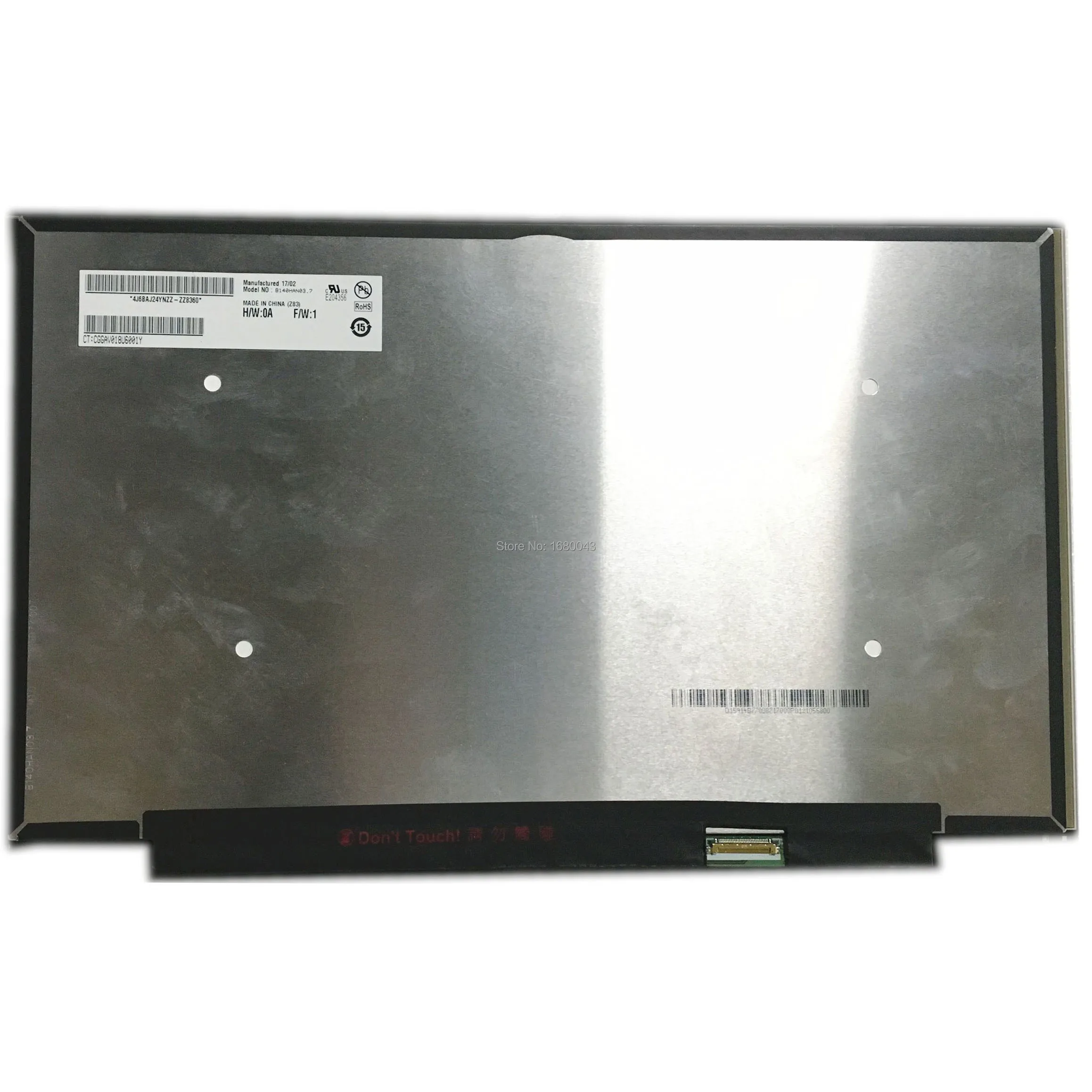 Дисплей B140HAN03.7 со светодиодным ЖК-дисплеем 14 0 х1080 FHD 72% NTSC eDP с резьбовыми