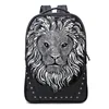 Men's 3D Backpack Men Women Thicken Leather Backpacks For Teenagers Designer Large Capacity 15.6inch Laptop Bag Male Travel Bags ► Photo 2/6