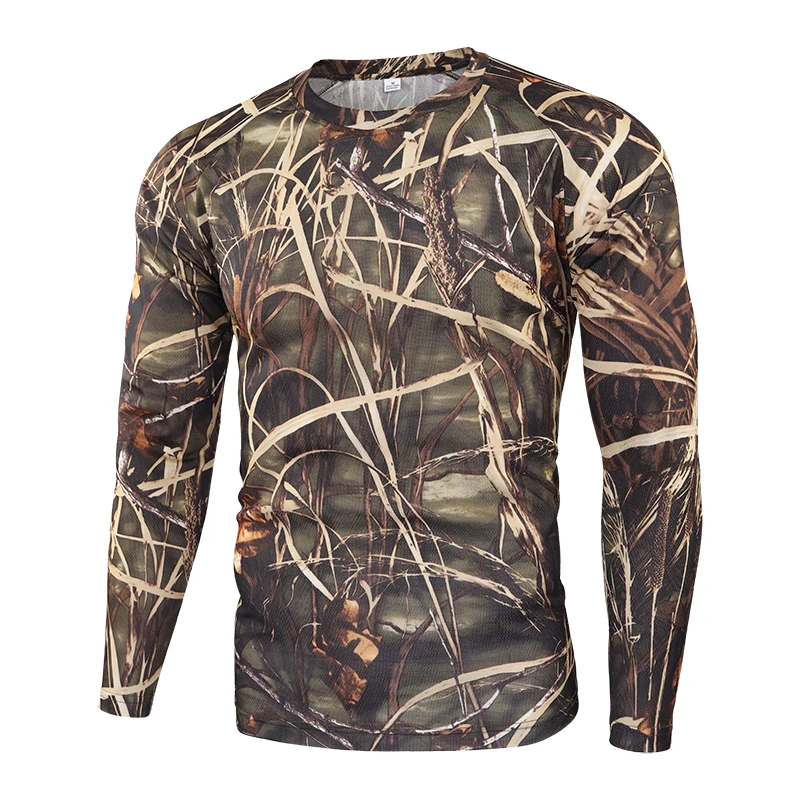 

Combat Shirt Sleeve bionics Camouflage T-shirt Quick Drying Hiking Military Tactical Tops Hunting Camping Shirts Frog Clothing