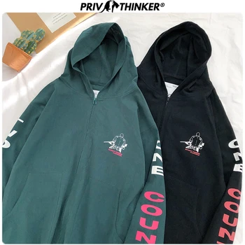 

Privathinker Street-style Fashion Print Men's Jackets 2020 Spring Zipper Hip Hop Man Jacket Casual Unisex Oversize 5XL Male Coat