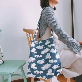 

YoReAi Original Canvas Shoulder Bags Fashion Women Shopping Bag Japan Style Ladies Handbags Classic Female Handbag Sweet Tote